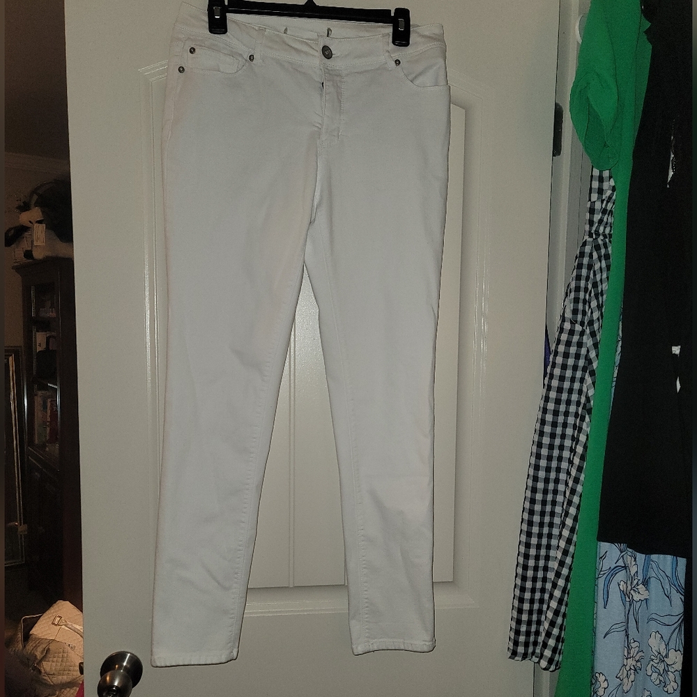 Cato White Skinny Pants